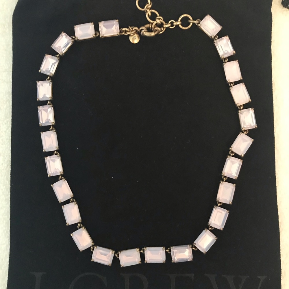 J. Crew Pink Opal Crystal Necklace - Rarely worn